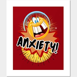 Funny Anxiety school explosion vibes Frit-Tees Posters and Art